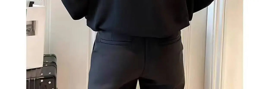 Spliced   sweatshirt Men's Spring Autumn New Round Neck Long-sleeved Bottoming Shirt T-shirt Trendy Casual Top Hoodies