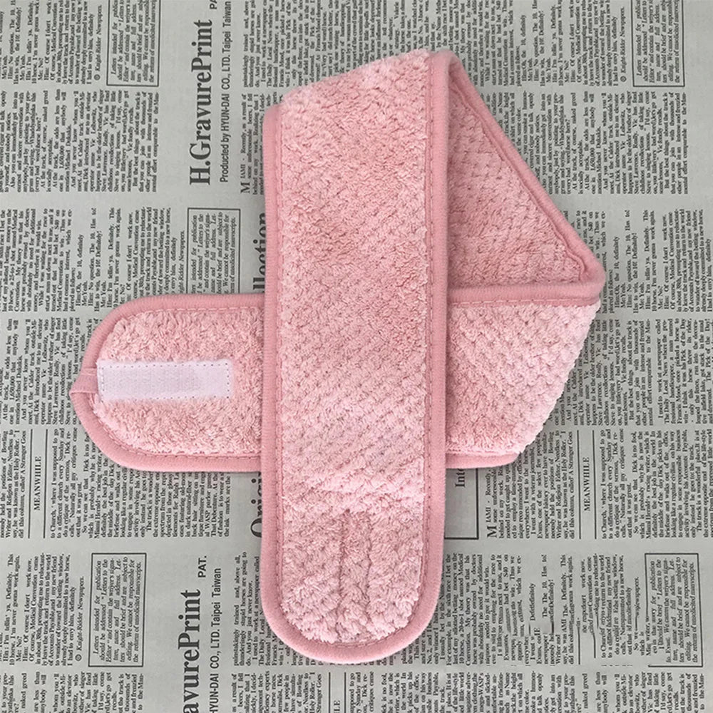 Women Hair accessories Facial Shower Bath Adjustable Turban Coral Fleece Headband Face Wash Hairband Wrap Tiara
