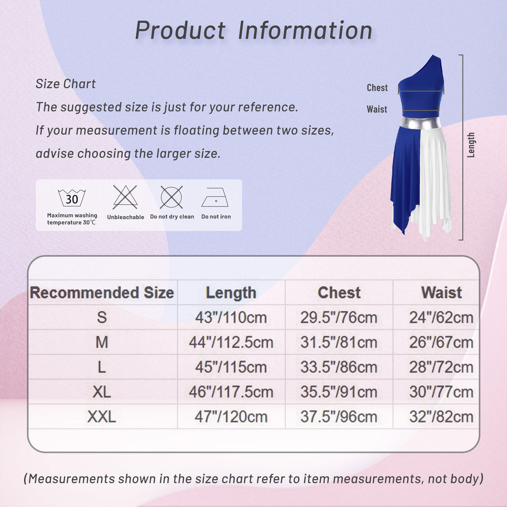 Women Ladies Lyrical Praise Dance Dress Performance Costume Modern Contemporary Celebration of Spirit Dancewear Split Long Dress