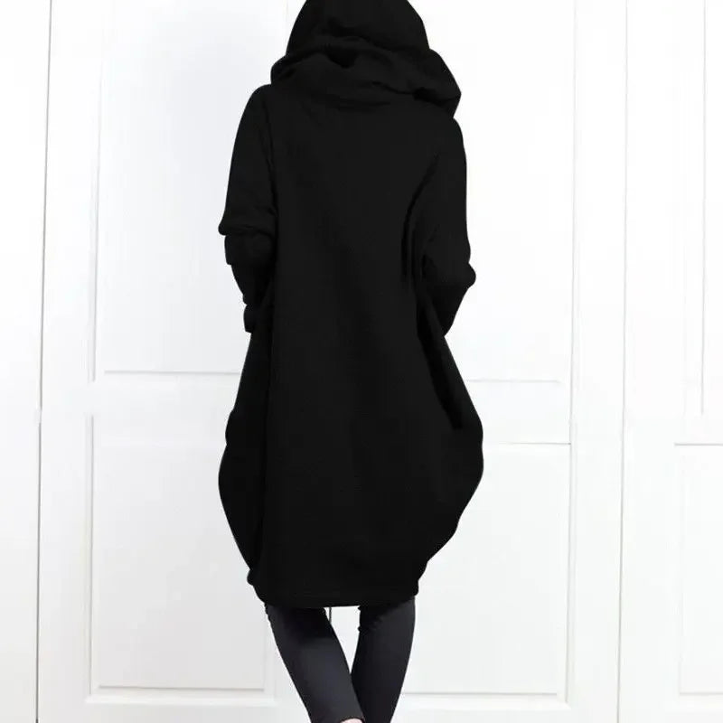 Hoodies Baggy Hooded Sweatshirt for Women Full Zip Up Woman Tops With Zipper New In Loose Harajuku Fashion Outerwears M E Basic