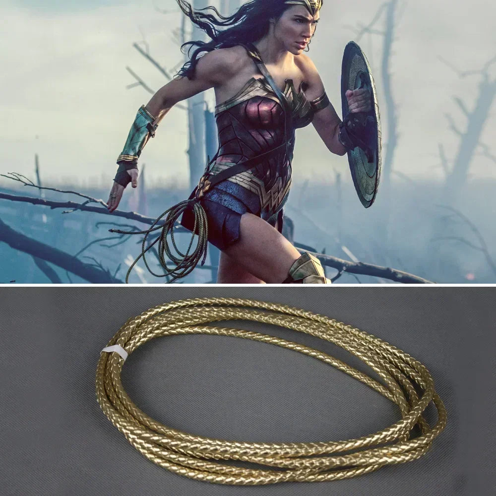 2025 Princess Diana Cosplay Armband Gauntlet Tiara Wrist Lasso of Truth Accessory Props Super Woman Halloween Costume Headdress