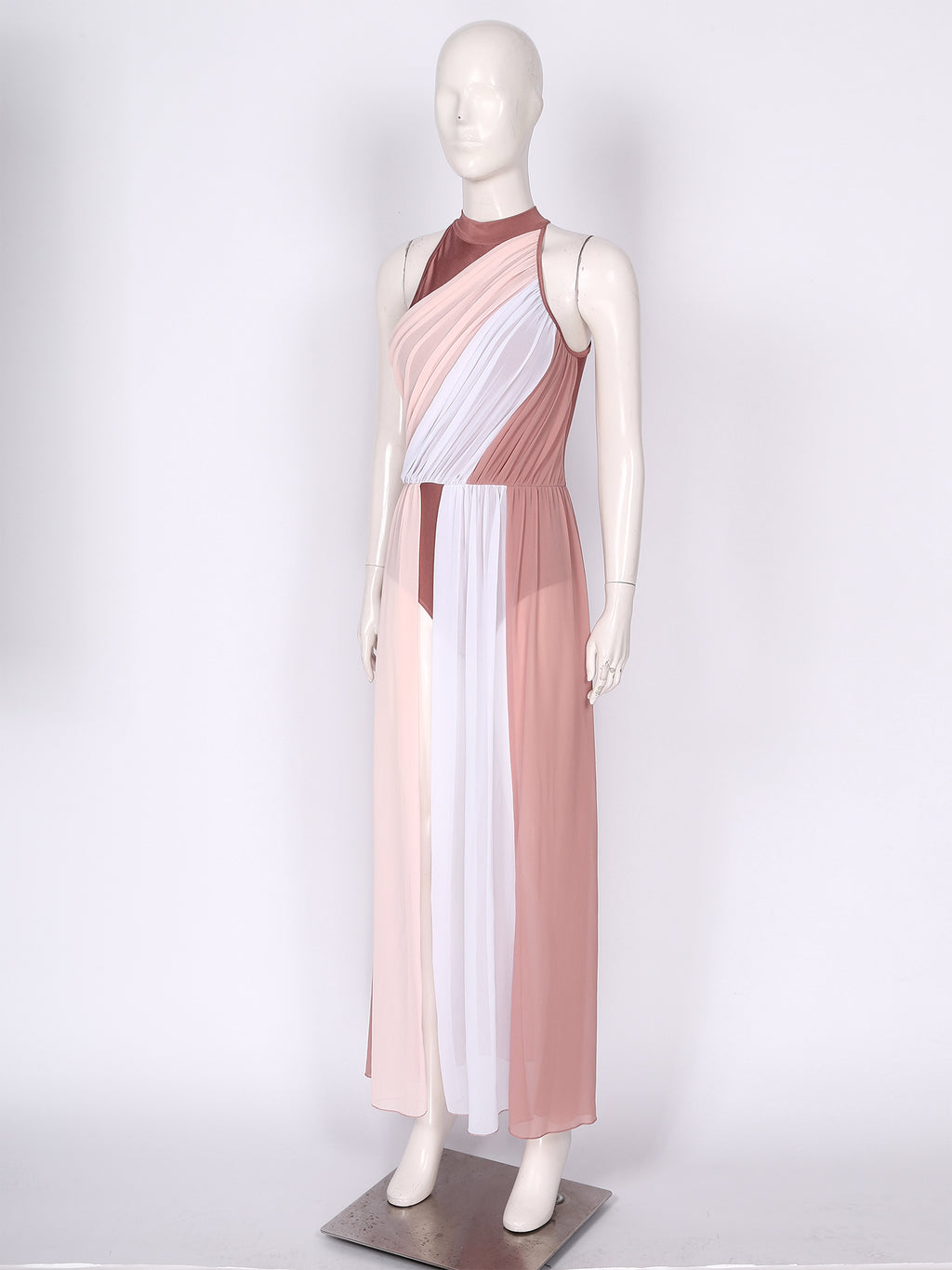 Women Ladies Lyrical Praise Dance Dress Performance Costume Modern Contemporary Celebration of Spirit Dancewear Split Long Dress