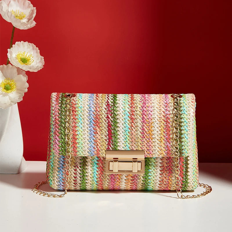 Crossbody Bag for Women Chain Strap Banquet Stylish Accessory Shoulder Bag for Day-to-Night Outfits