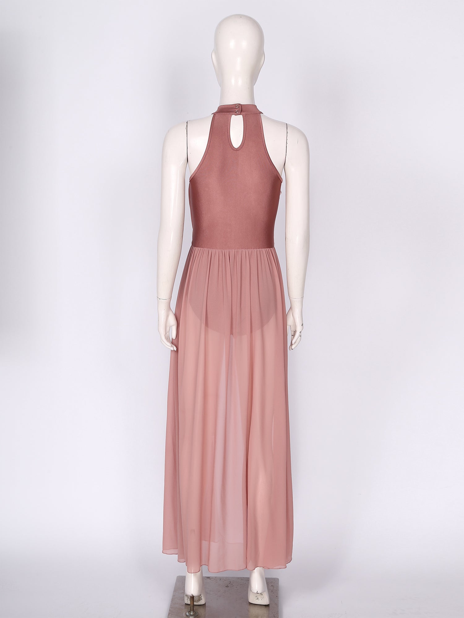 Women Ladies Lyrical Praise Dance Dress Performance Costume Modern Contemporary Celebration of Spirit Dancewear Split Long Dress