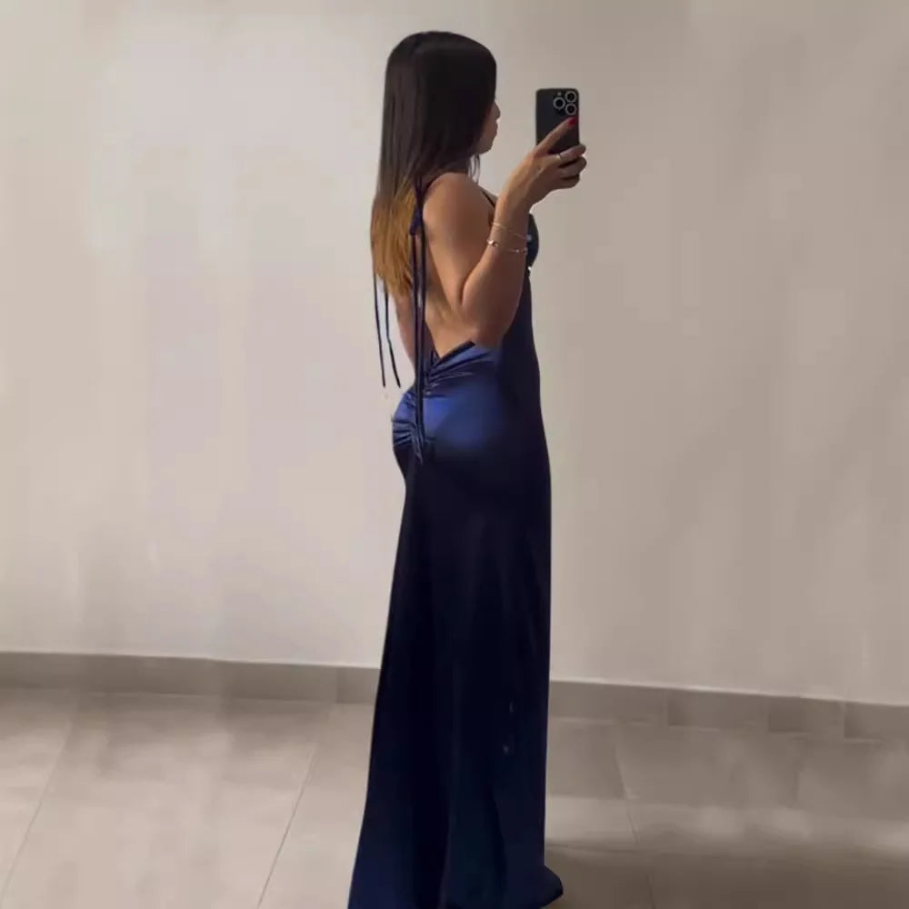 2025 Dress Women Elegant Fashion Beautiful Women's Dresses Party Night Dresses Evening Woman Dresses Y2K Sexy Backless Halter