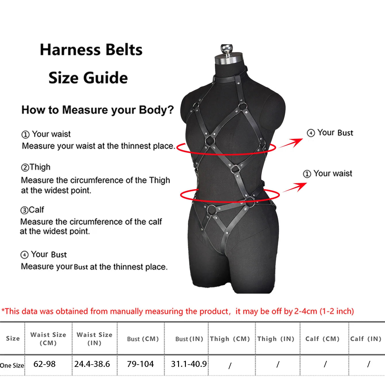 Women Sexy  Full Body Harness Belt Waist Corset Belt Bondage   Woman Wear Gothic Fetish Clothing Exotic Accessories