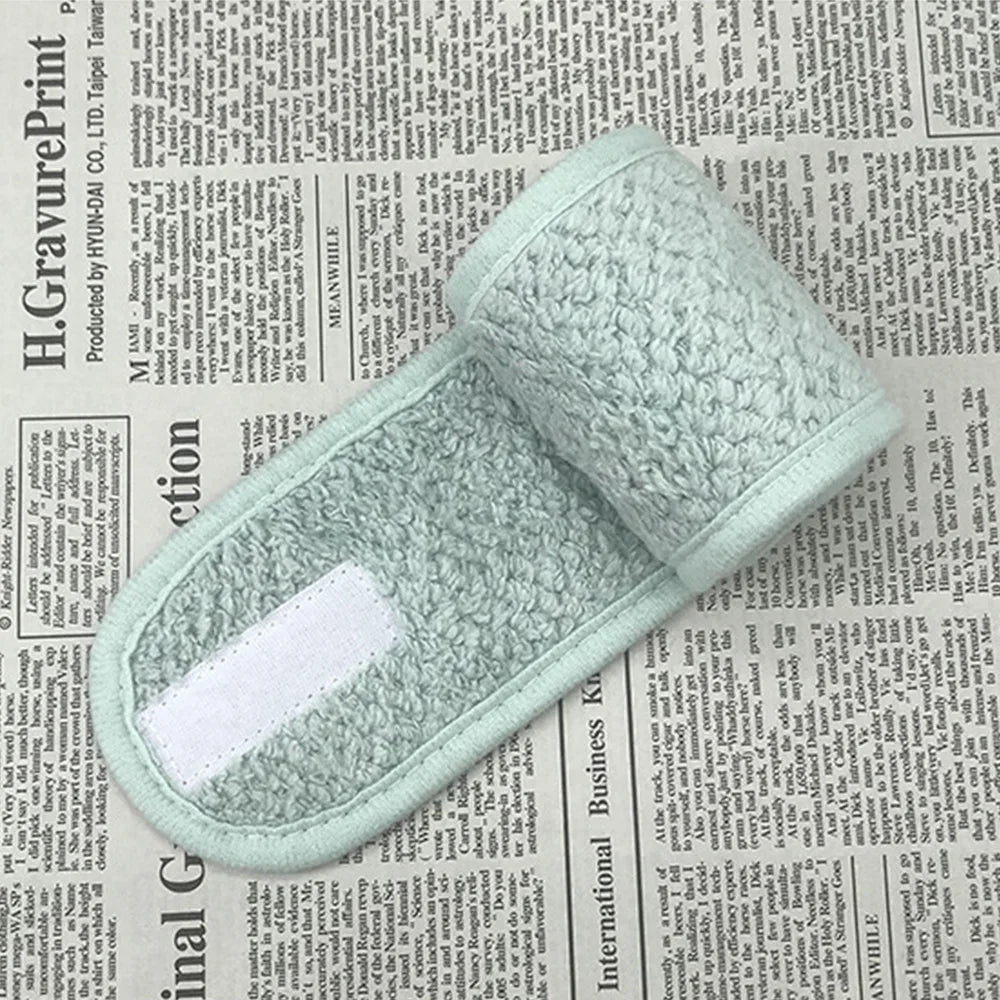 Women Hair accessories Facial Shower Bath Adjustable Turban Coral Fleece Headband Face Wash Hairband Wrap Tiara