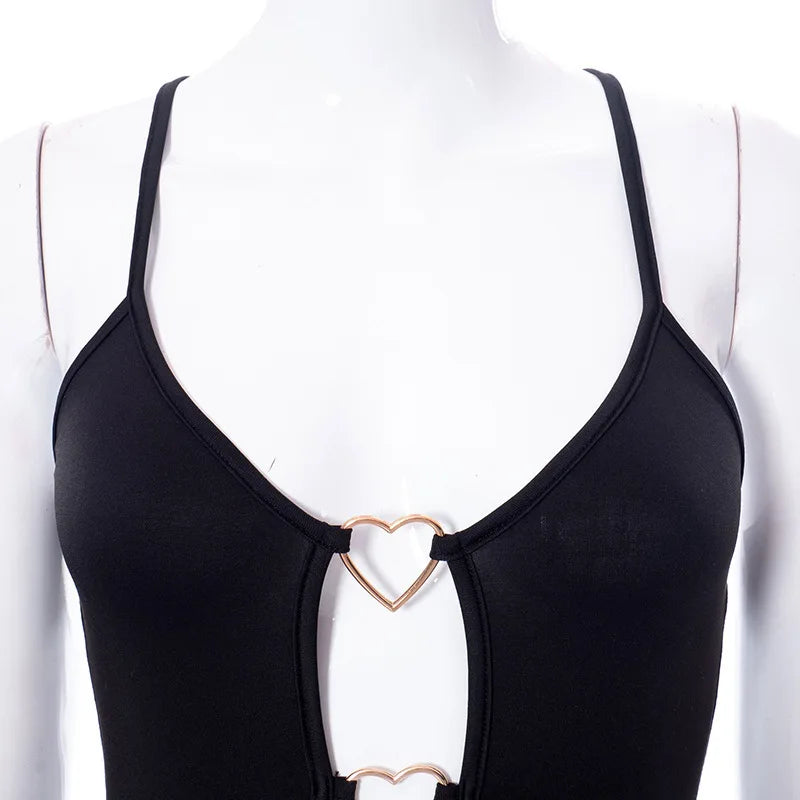 New Dresses 2025 Woman Fashion Summer Solid Color Hanging Neck Halter Hollow Out Hip Wrap Skirts Women's Clothing Tops